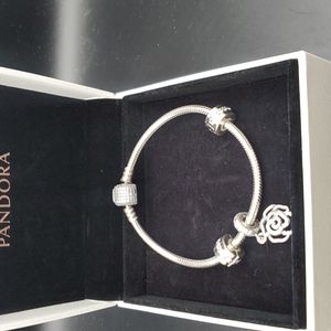 Pandora Bracelet with Rose